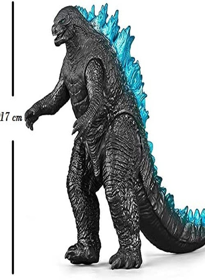 De-Lite Action Figures PVC Anime Movable Collectible Model Statue Toys (Nuclear God-Zilla - Black (Blue Spine), 17cm) - Image 2